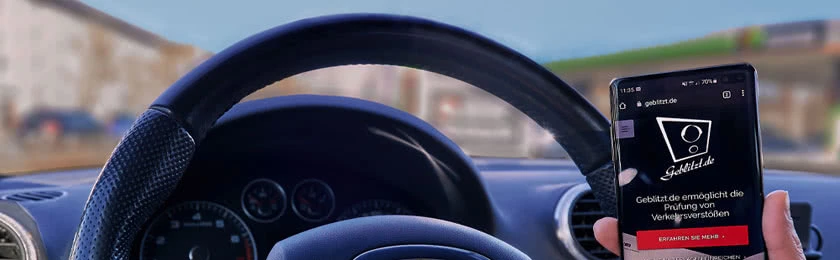 Spezial-Blitzer gegen Handy am Steuer