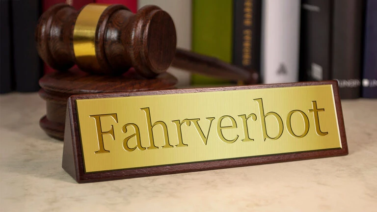 Sanktionen im Straßenverkehr - Fahrverbot